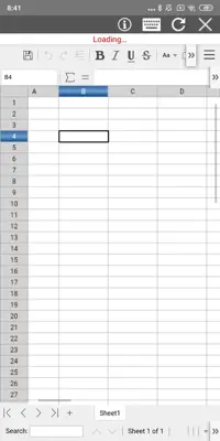 AndroXLS android App screenshot 4